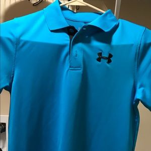 Youth boys Under Armour polo shirt EUC